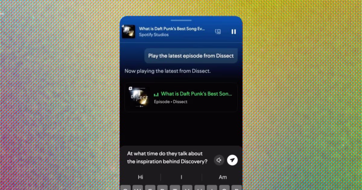 Spotify პოდკასტებში AI-ზე მომუშავე კითხვა-პასუხისა და ბრიფინგების გენერირების ფუნქციებს ამატებს